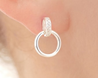 Orecchini Cerchio 20 Mm In Argento 925 - Foto 6