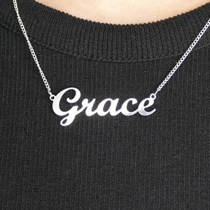 High Quality Dainty Name Necklace • Personalised Gift • Sterling Silver Personalised Name Chain