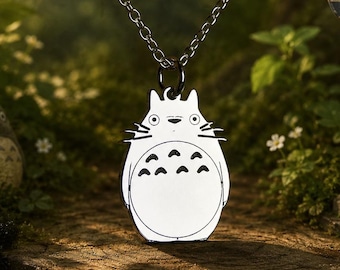 High Quality Totoro Necklace • Gift • Sterling Silver My Neighbour Totoro Pendant