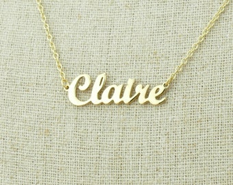 Collier de nom personnalisé • Collier de script minimaliste • Cadeau de bijoux personnalisé