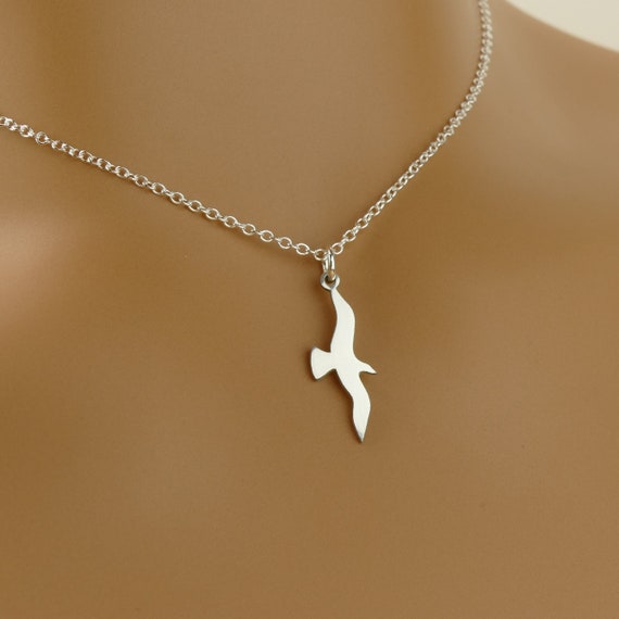 Dainty bird necklace discount