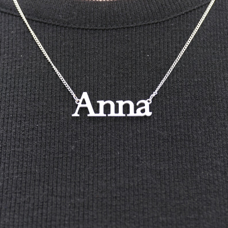 High Quality Dainty Name Necklace Personalised Gift Sterling Silver Personalised Name Chain image 7