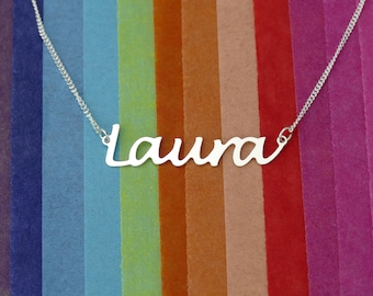 High Quality Dainty Sterling Silver Name Necklace • Minimalist Custom Name Necklace • Personalised Gift • Personalised Name Chain