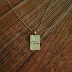 Collar con iniciales en inglés antiguo y delicado de alta calidad • Regalo personalizado • Colgante con letra personalizada