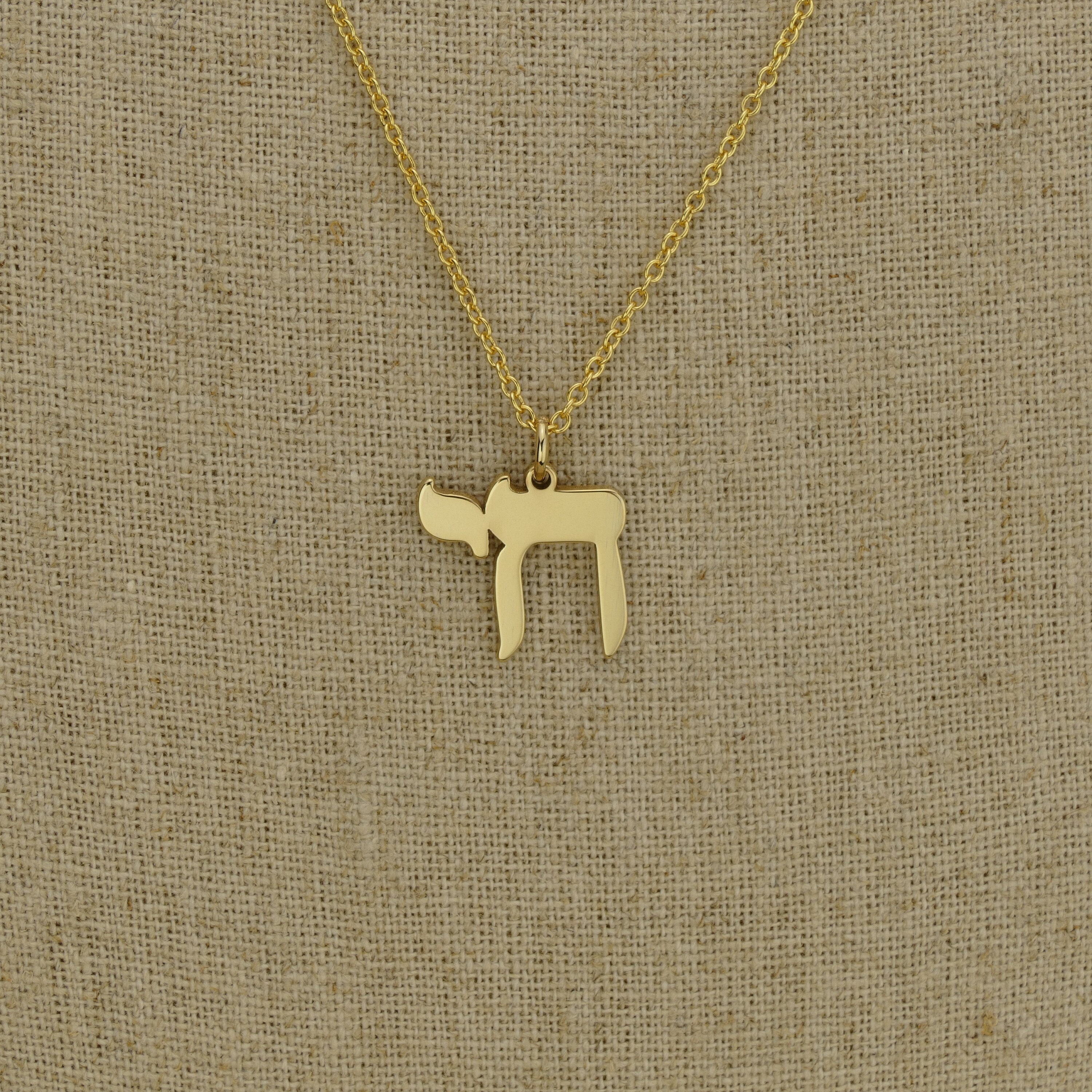 Collana Chai ebraica: gioielli ebraici in argento sterling, regalo