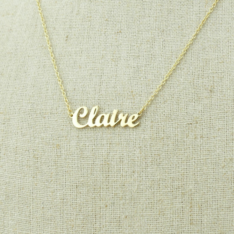 High Quality Dainty Name Necklace Personalised Gift Sterling Silver Personalised Name Chain image 8