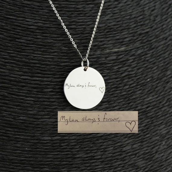 Shop Engraved Handwriting Jewellery | The Silver Store