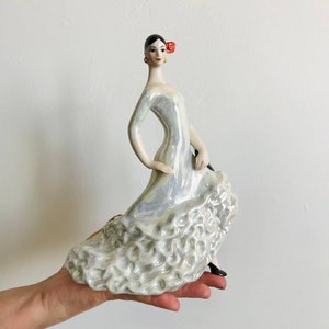 Vintage Ceramic Figurine “Carmen” | 1980s Ukrainian Porcelain | Retro Home Decor Collectible