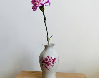Home vintage decor, ceramic vase for table serving or shelf decoration, home accent