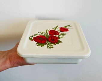 ヴィンテージ エナメル 小麦粉缶 - キッチン用品 - ホーム