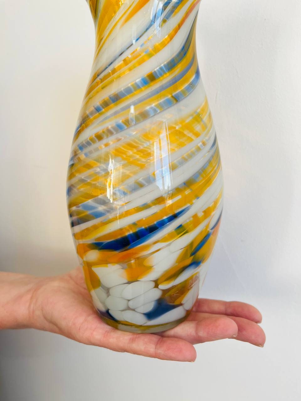Vintage Coloured Glass Vase for Table Serving Decor Etsy