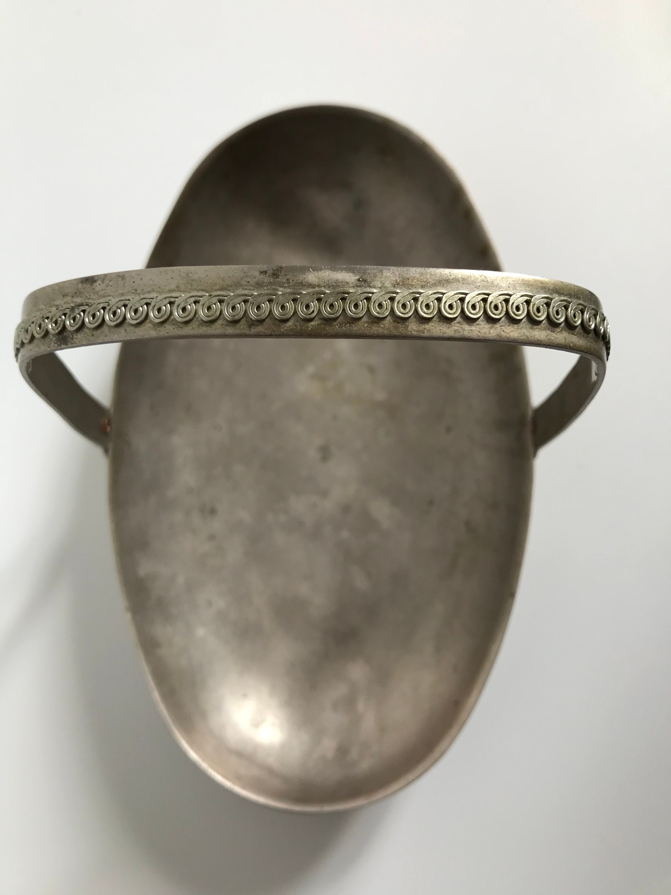 Silber vintage Tablett für Deko Trinket Tablett | Etsy