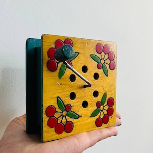 Vintage Handmade Music Box | Wooden Decorative Jewelry Box with Melody | Nostalgic Home Accent Gift