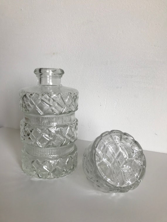 Chic Vintage Glass Perfume Bottle with Elegant De… - image 6