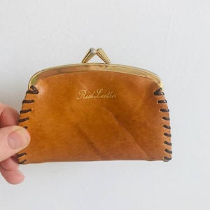 Antike gealterte Leder Geldbörse - Retro Vintage Sammlerstück