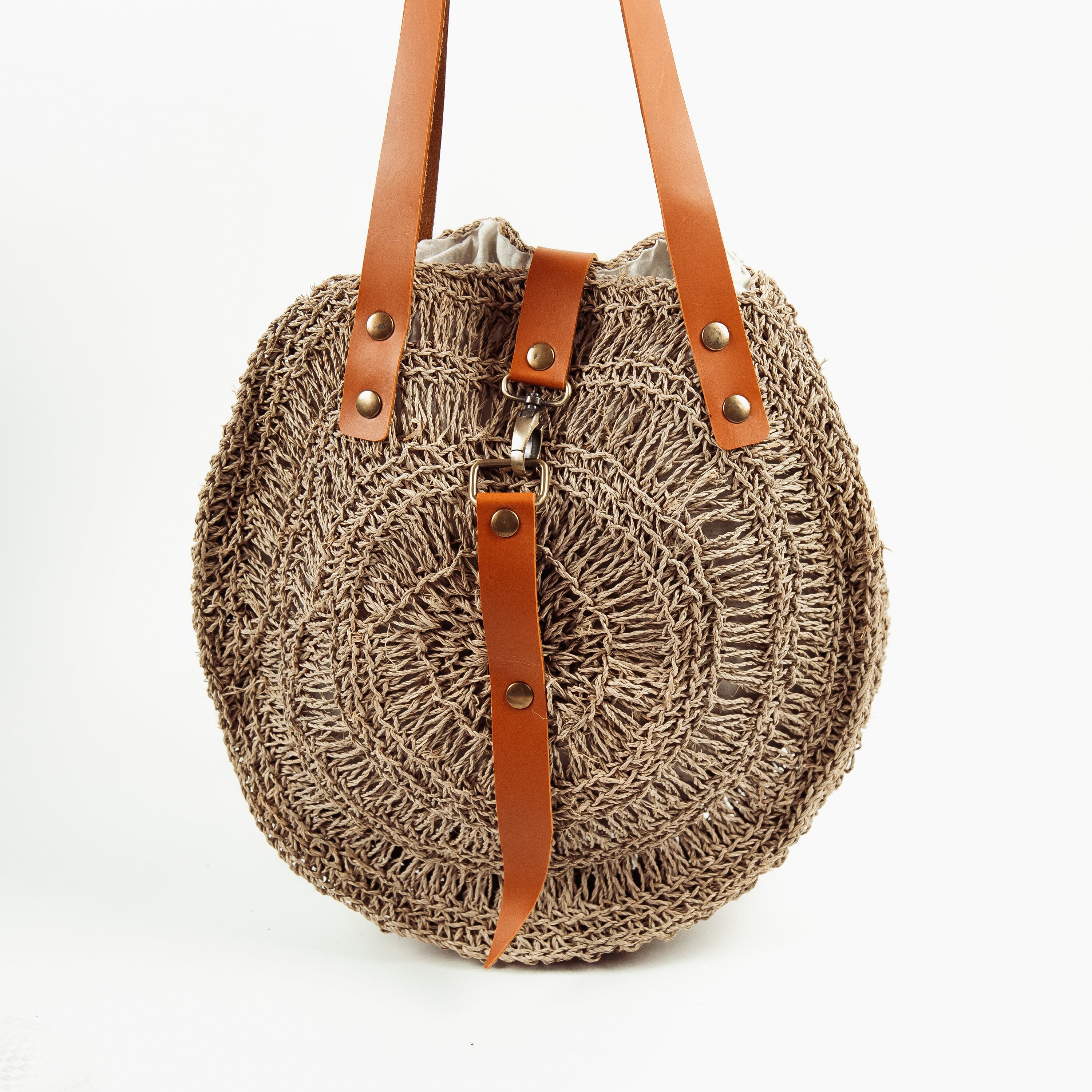 Gesteppte Baumwoll-Tragetasche Safari Design | Große Einkaufstasche Damen | 46x44x6cm | 10kg Tragkraft