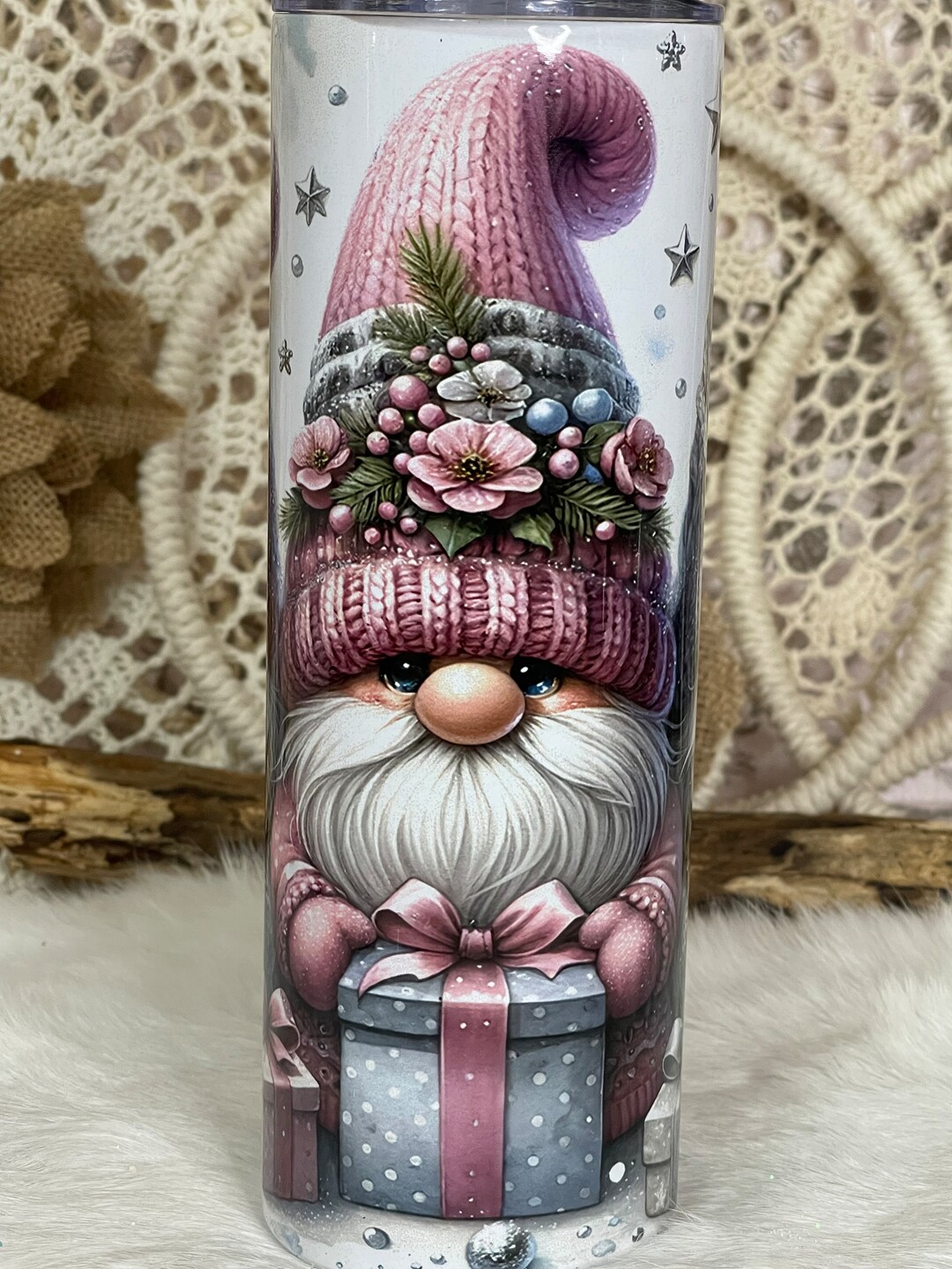 Cute Christmas Gnome Tumbler Gnome Lovers Christmas Gift for Etsy