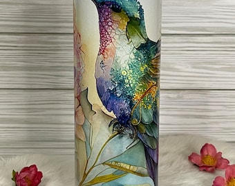 Hummingbird tumbler, Hummingbird gift for Mom, personalized gift for women, coffee mug, tumbler for a gift
