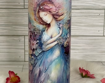 Angel Wings Tumbler Cup, Religious Faith Gift for Mom