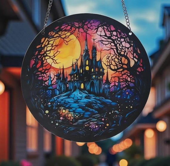 Dark Castle Acrylic Suncatcher