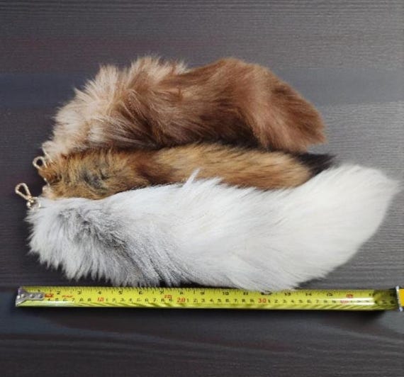 Full-sized Fox Tail w/ Keychain Attachment