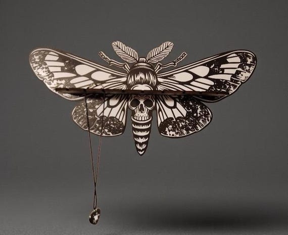 Moth Mini Shelf/Jewelry Hanger