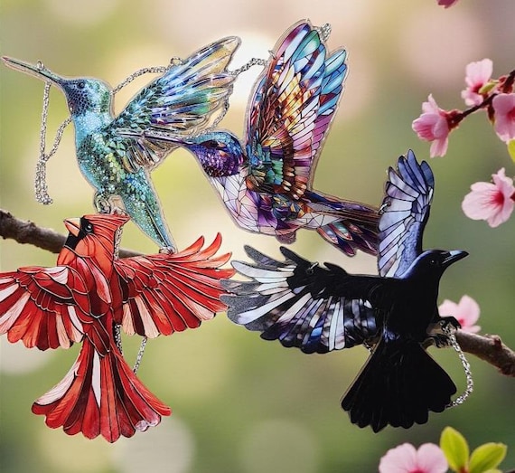 Birds Suncatchers - Multi-bird Suncatchers - Wall/Window Hanging