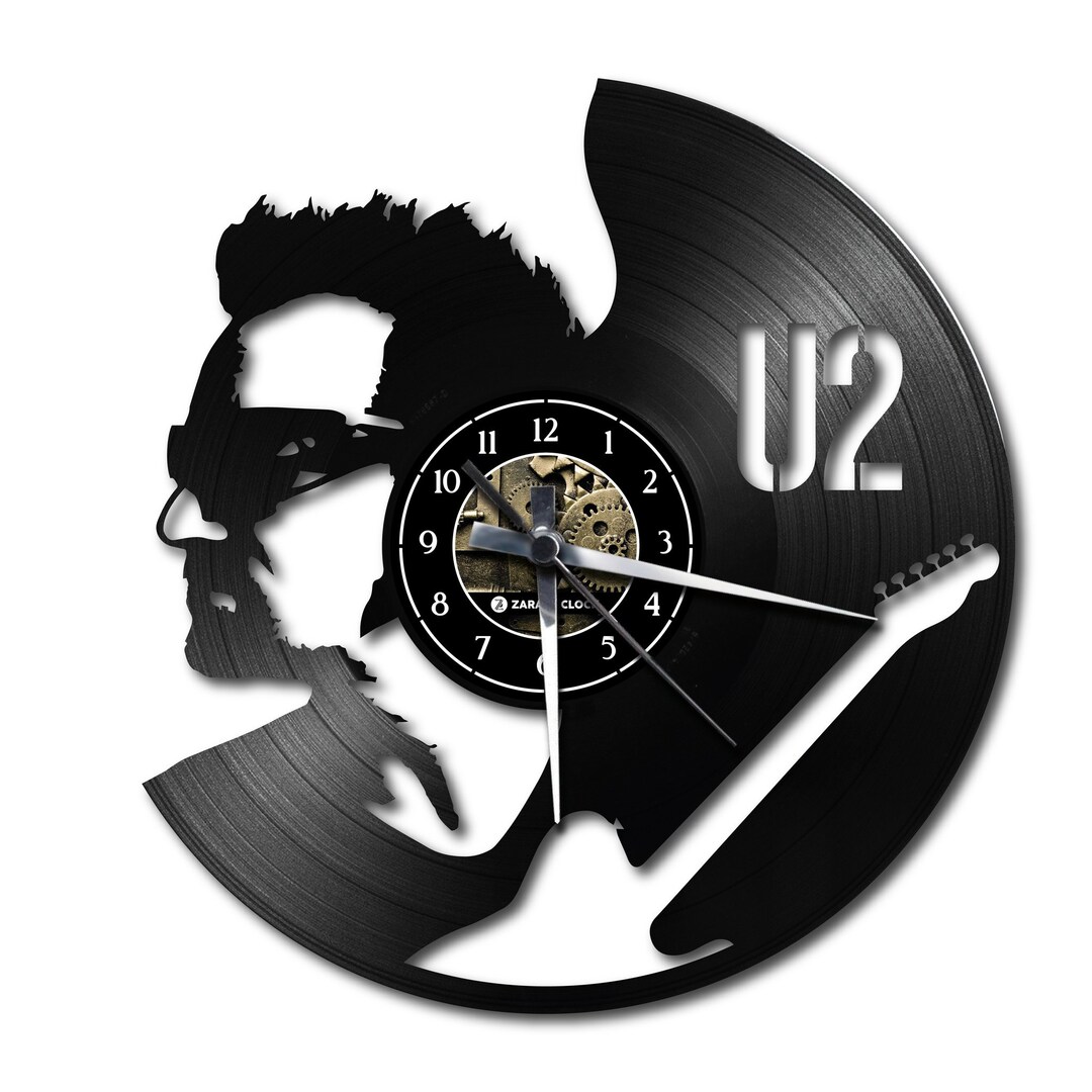 U2 Vinyl Clock Etsy