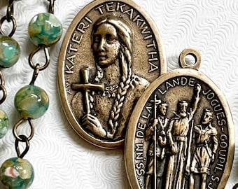 Large St Kateri Tekakwitha Pendant