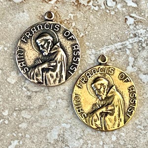 St Francis of Assisi Medal ~ Franciscan Saint ~ St Francis Pendant