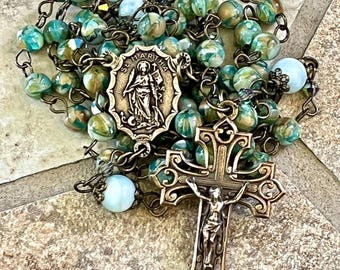 St Martha Rosary ~ St Raphael Doiblesided