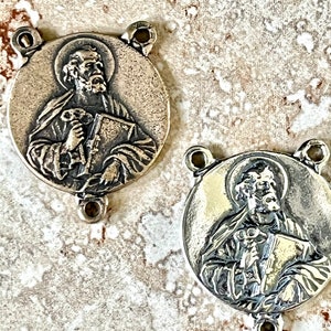 St Peter the Apostle Rosary Center ~ Keeper of the Keys of the Catholic Church ~ Rosary Supplies ~ Hand Cast Medal