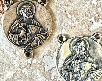 St Peter the Apostle Rosary Center ~ Keeper of the Keys of the Catholic Church ~ Rosary Supplies ~ Hand Cast Medal