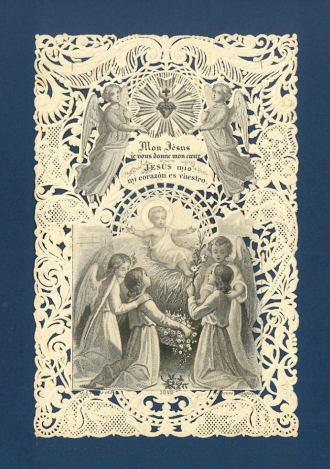 Christmas Card ~ Christ Child and Angel Note Cards - Etsy