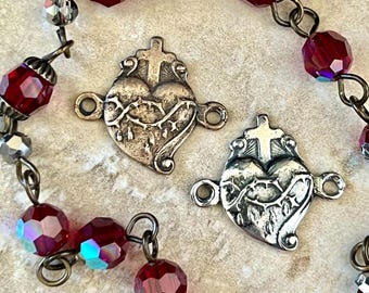 Sacred Heart Bracelet Connector ~ Sacred Heart of Jesus