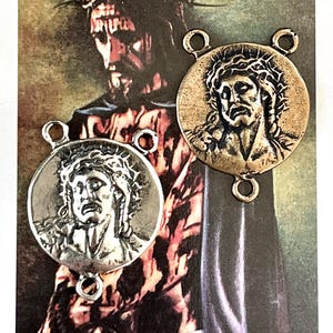 Holy Face Rosary Center ~ Jesus Rosary Center ~ Passion of Christ Ecce Homo ~ Hand Cast