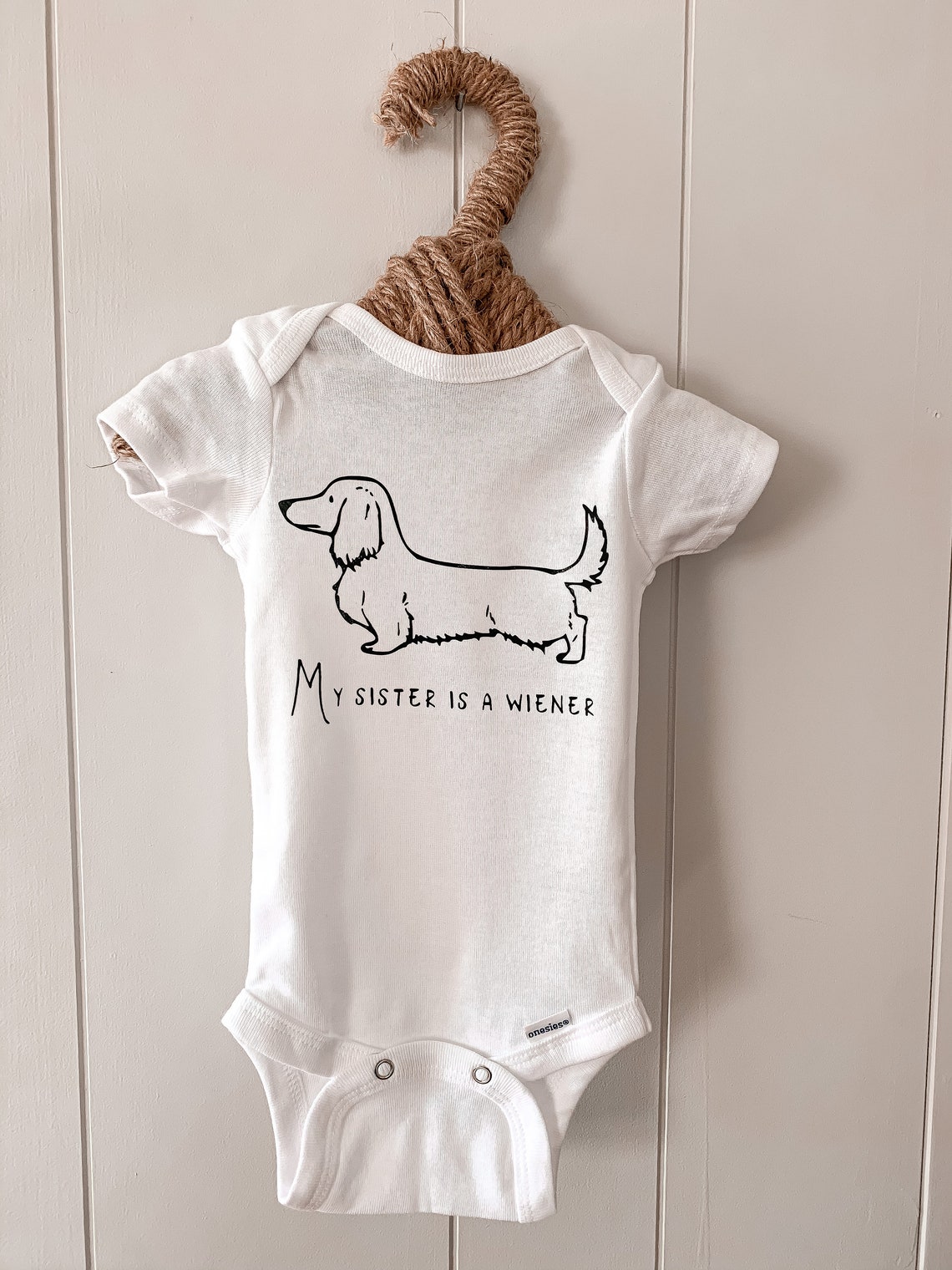 Dachshund Onesie Etsy Canada