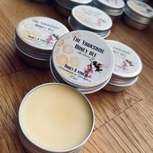 Yorkshire Beeswax Lip Balm ~ Honey & Vanilla ~ Sweet Orange ~ Strawberry ~ Cherry ~ Chamomille ~ Natural Lip Care ~ Handmade