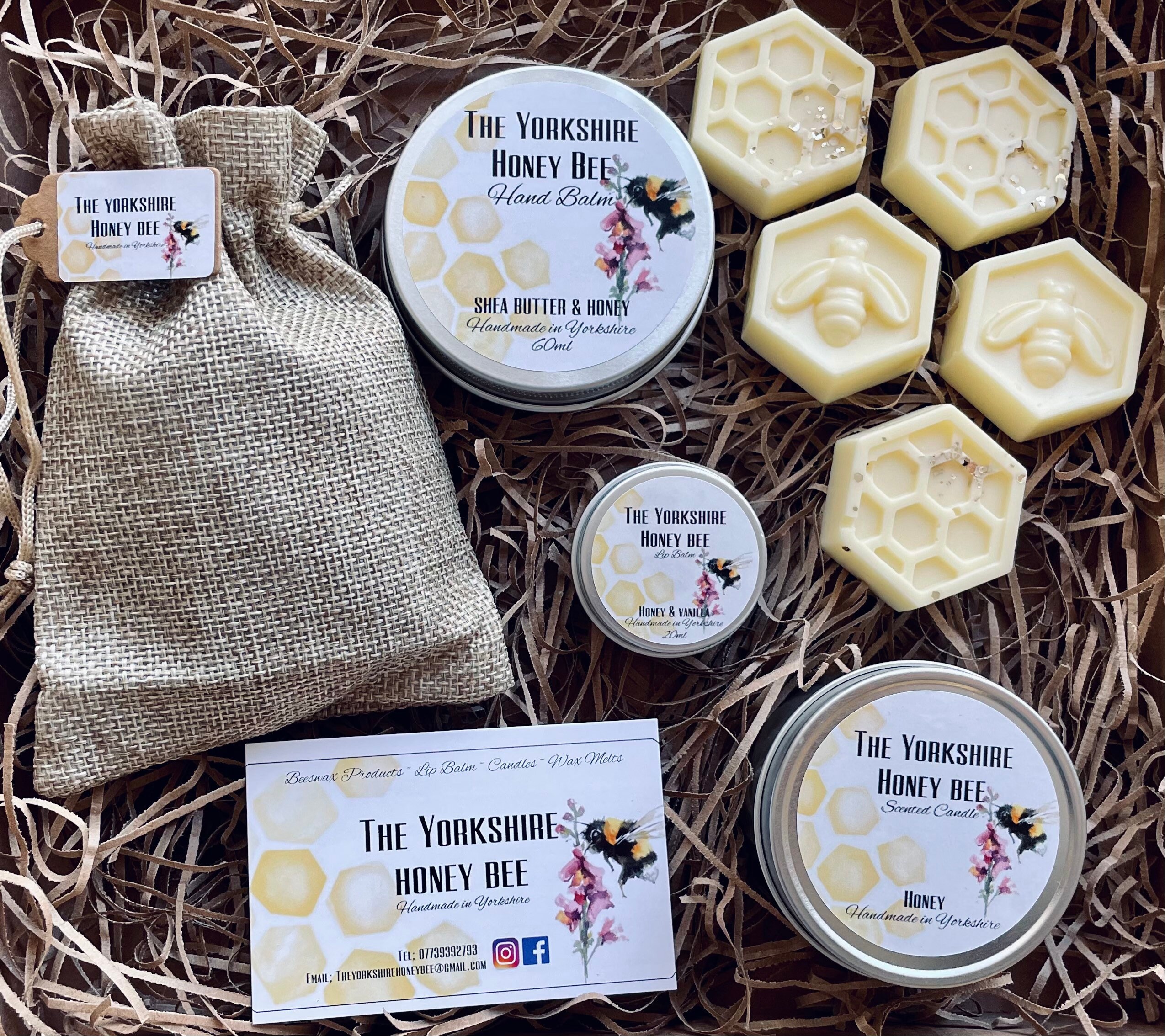 The Yorkshire Honey Bee Premium Gift Set Bee Bombs Candle Etsy