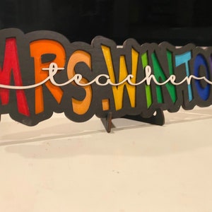 Name Plaque- For Teachers- or any occupation