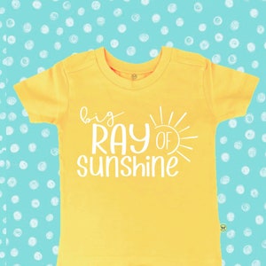 Big Little Ray of Sunshine Zwei Dateien SVG PNG Design für Sublimation Druck und Schnitt für Cricut, Silhouette