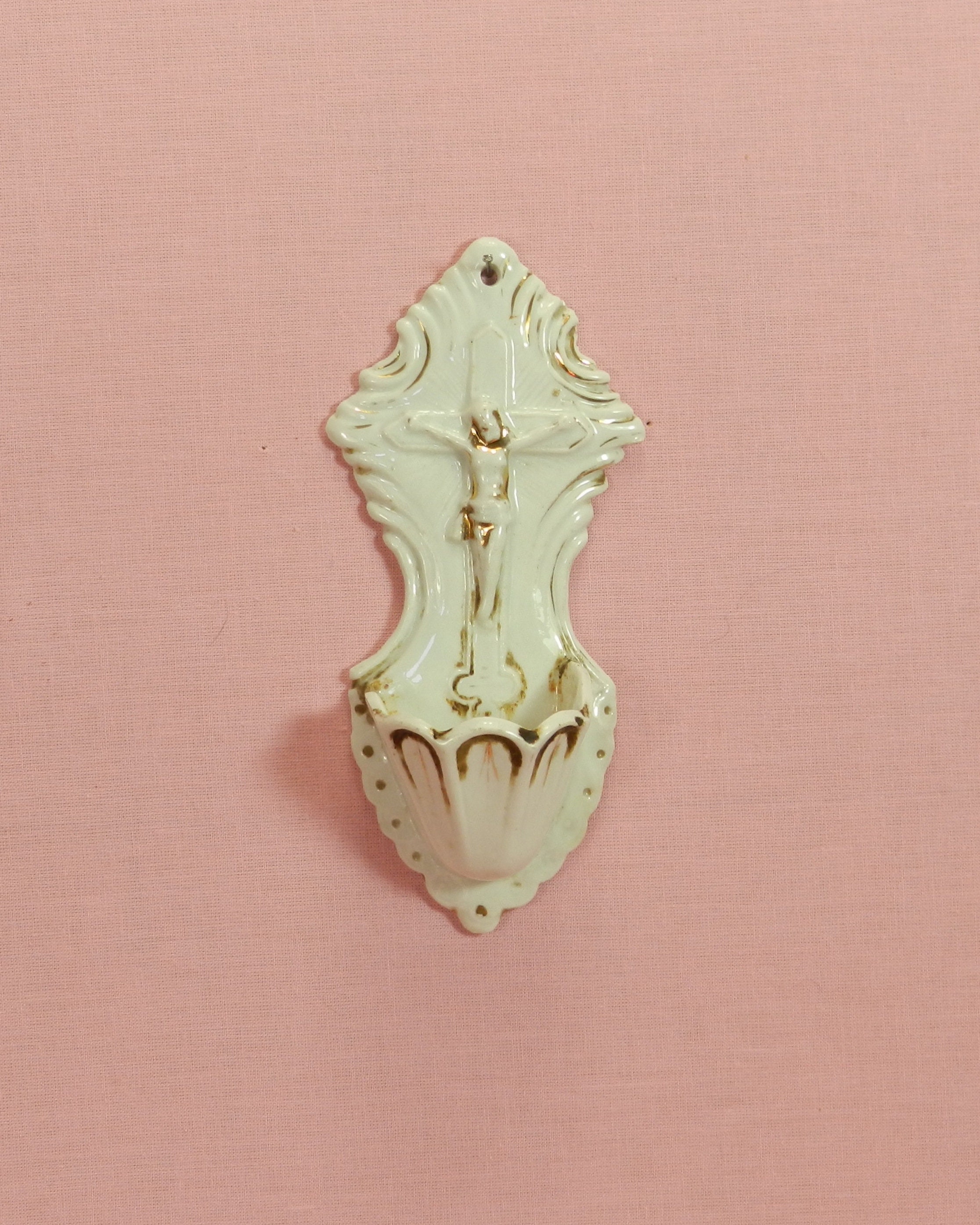 Benitier Vintage en Faïence