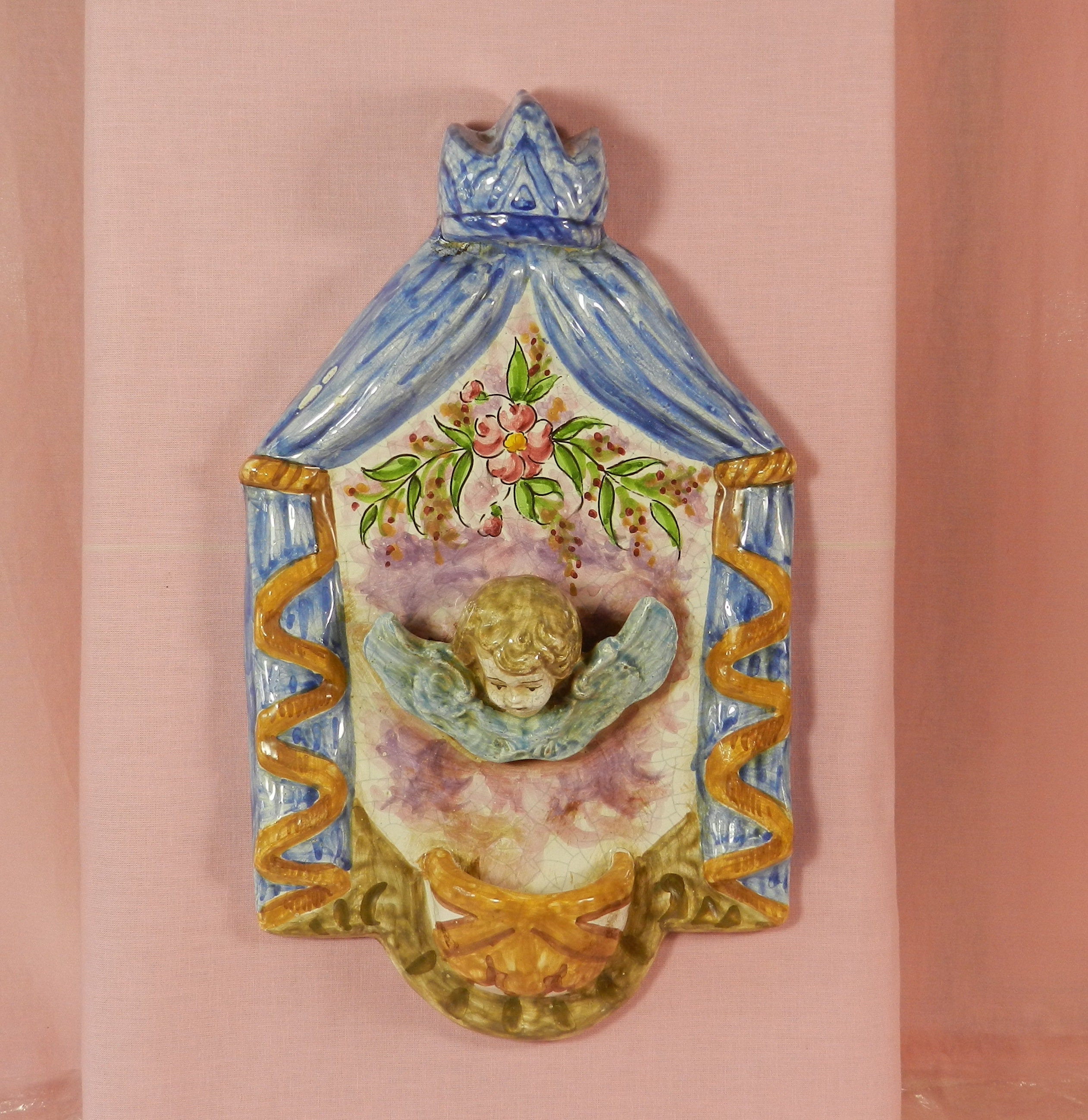 Benitier - Très Grand Modèle en Faïence