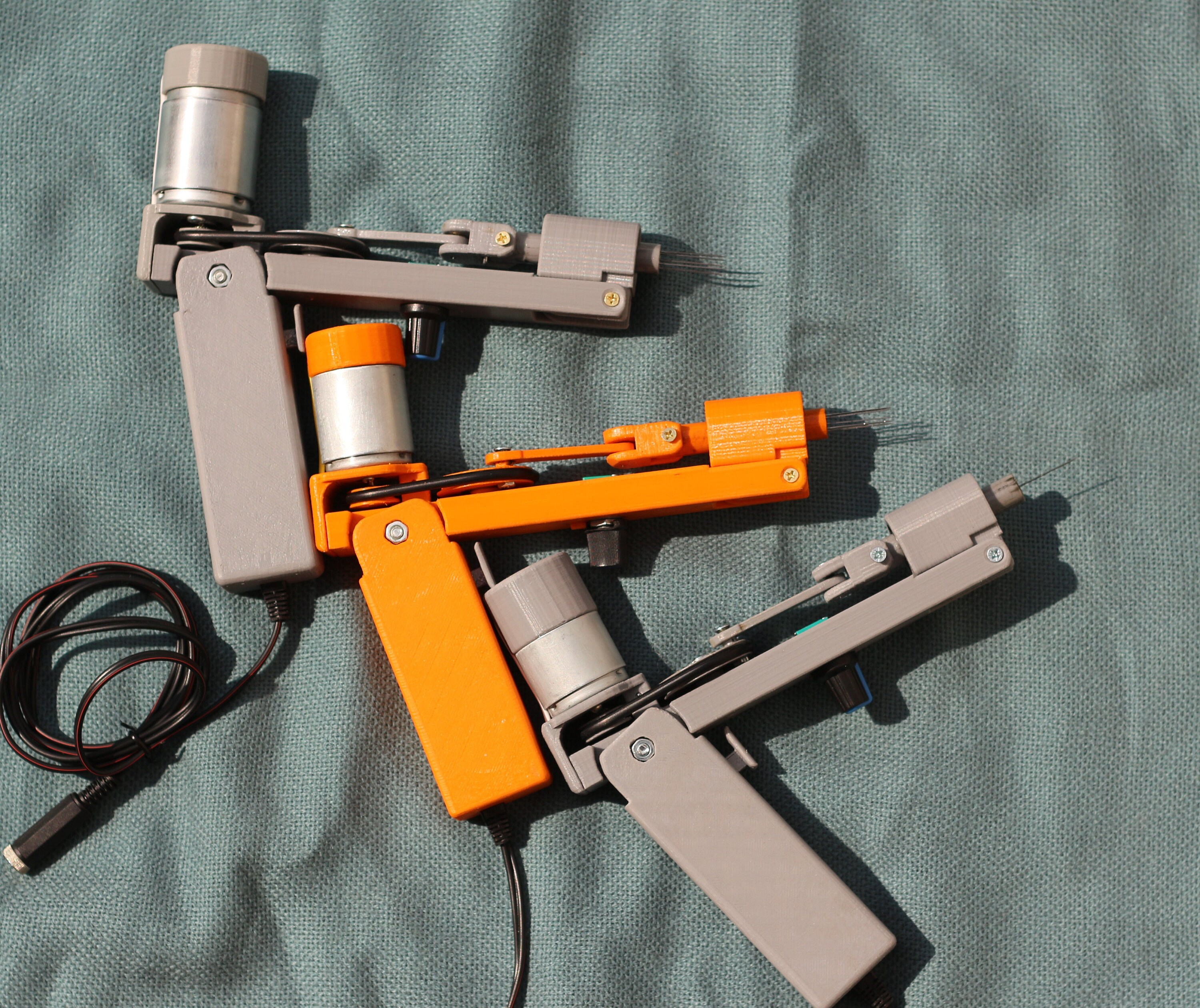 Orange Felt machine with 1 5 needles and speed control Etsy