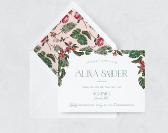 Invito baby shower: "Fiore selvatico"