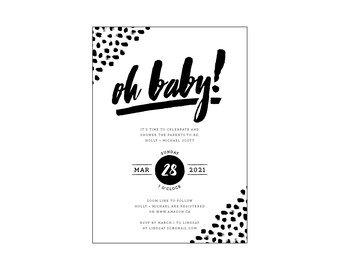 Invito doccia e-mail: "Oh Baby!"