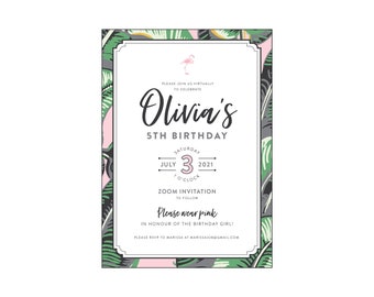 Invito di compleanno per bambini e-mail: "Palm Springs"