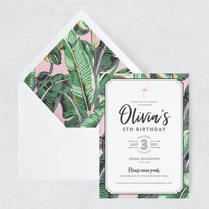 Kids&#39; Birthday Invitation: &quot;Palm Springs&quot;