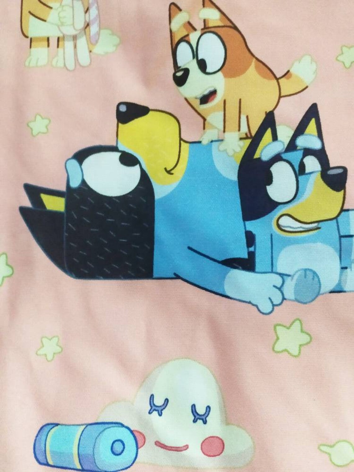 Bluey baby blanket handmade with love Etsy