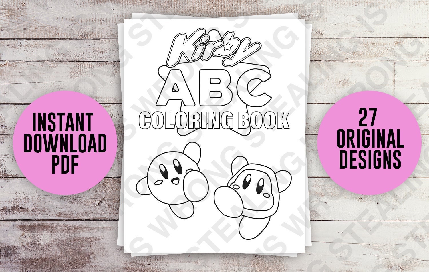 Kirby Coloring Book 55 Pages, Coloring Pages Printable -  Denmark